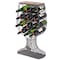 Vintiquewise Freestanding Floor Wine Rack with Wooden and Metal Goblet Design - Holds 12 Bottles QI003568 - alternate 1